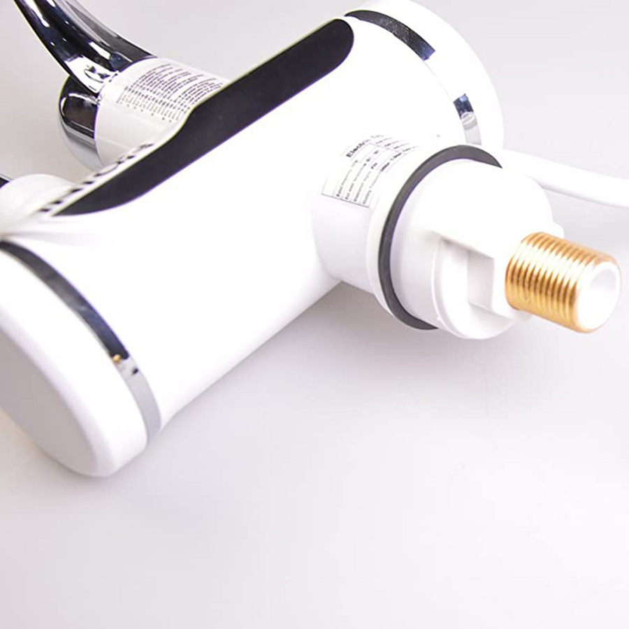 Robinet Electric cu Incalzire Instantanee a Apei, Afisaj Temperatura LED, Orizontal cu Montaj pe Chiuveta/Cada, Putere 3000 W, Apa Calda 30°C-60°C, Alb, Z007XDT Baterii de Bucatarie Default Title Alessandro Design