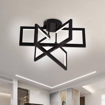 Lustra LED cu telecomanda 72W, 3 Elemente, lumina Rece/Calda/Neutra, Dimabila, Negru, LT750/3BK Lustre LED cu Telecomanda Default Title Alessandro Design