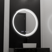 Oglinda LED Rotunda, 60cm, Senzor MotionGlow Consuel Marcello, Sistem Dezaburire, Ceas & Termometru, Dimabila Oglinzi Marcello Default Title Alessandro Design