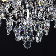 Candelabru Cristal CRYSTARA Nobile, 5x E14, Diametru 40cm, Crom Lucios Candelabre Cristal Default Title Alessandro Design