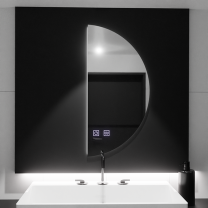 Oglinda LED Semiluna 50x100cm, Arcuat Touch, Sistem Dezaburire, Dimabila Oglinzi Korman E Default Title Alessandro Design