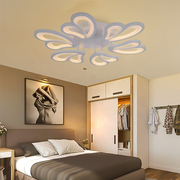 Lustra LED cu telecomanda BLOSSOM 78W, 6 Petale, Diametru 60cm, lumina Rece/Calda/Neutra, Dimabila, Alb Lustre LED cu Telecomanda Default Title Alessandro Design