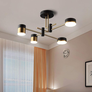 Lustra LED Palius 48W Negru, 4 Brate Default Title Alessandro Design