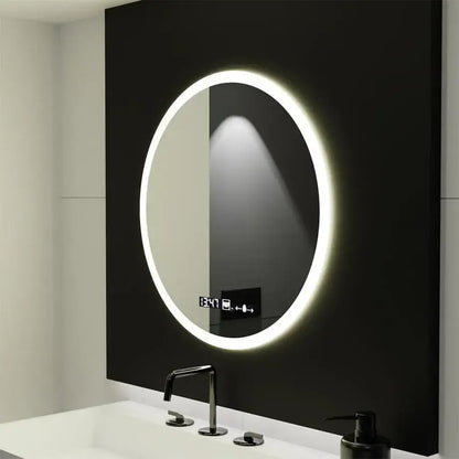 Oglinda LED Rotunda 50cm Giulia Senzor MotionGlow Marcello Sistem Dezaburire Ceas & Termometru Dimabila Oglinzi Marcello Default Title Alessandro Design