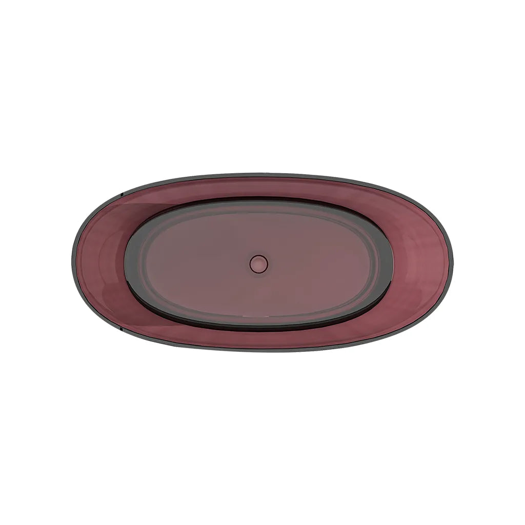 Cada Freestanding, Ovala, Burgundy Red, Rasina, 170x78x67cm Cazi Freestanding Default Title Alessandro Design