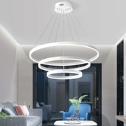 Lustra LED suspendata cu telecomanda SERENA 85W, 60cm, 3 Cercuri, lumina Rece/Calda/Neutra, Dimabila, Alb, Inaltime Reglabila Lustre LED cu Telecomanda Default Title Alessandro Design