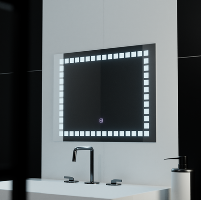 Oglinda LED Rectangulara, 80x60cm, Grid Light Basic Touch Oglinzi Korman C Default Title Alessandro Design
