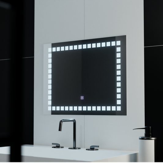 Oglinda LED Rectangulara, 80x60cm, Grid Light Basic Touch Oglinzi Korman C Default Title Alessandro Design