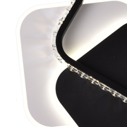 Lustra LED cu cristal PRISMIQ 39W, 3 Patrate, lumina Rece/Calda/Neutra, Negru Lustre LED Default Title Alessandro Design