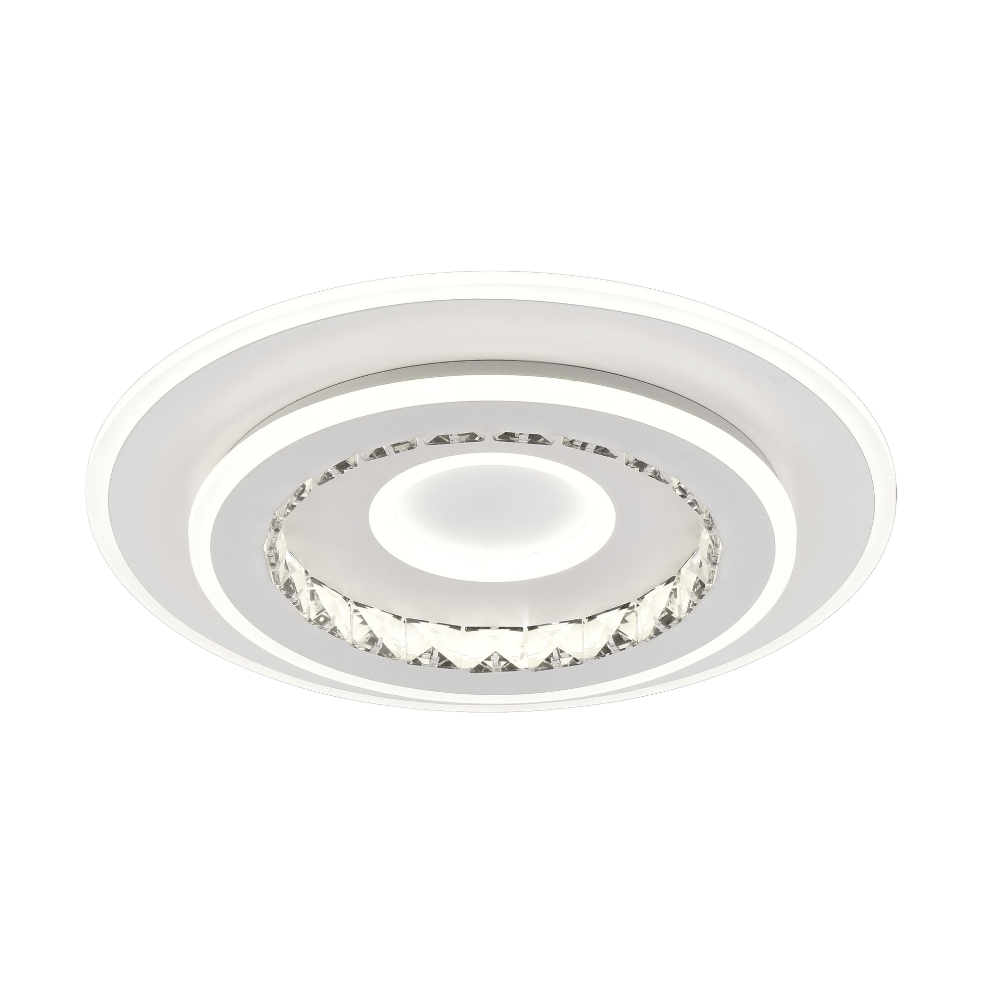 Lustra LED DOLIANA 70W, Diametru 50cm, lumina Rece/Calda/Neutra, Alb Lustre LED Default Title Alessandro Design
