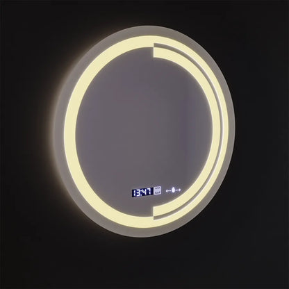 Oglinda LED Rotunda, 60cm, Senzor MotionGlow Consuel Marcello, Sistem Dezaburire, Ceas & Termometru, Dimabila Oglinzi Marcello Default Title Alessandro Design