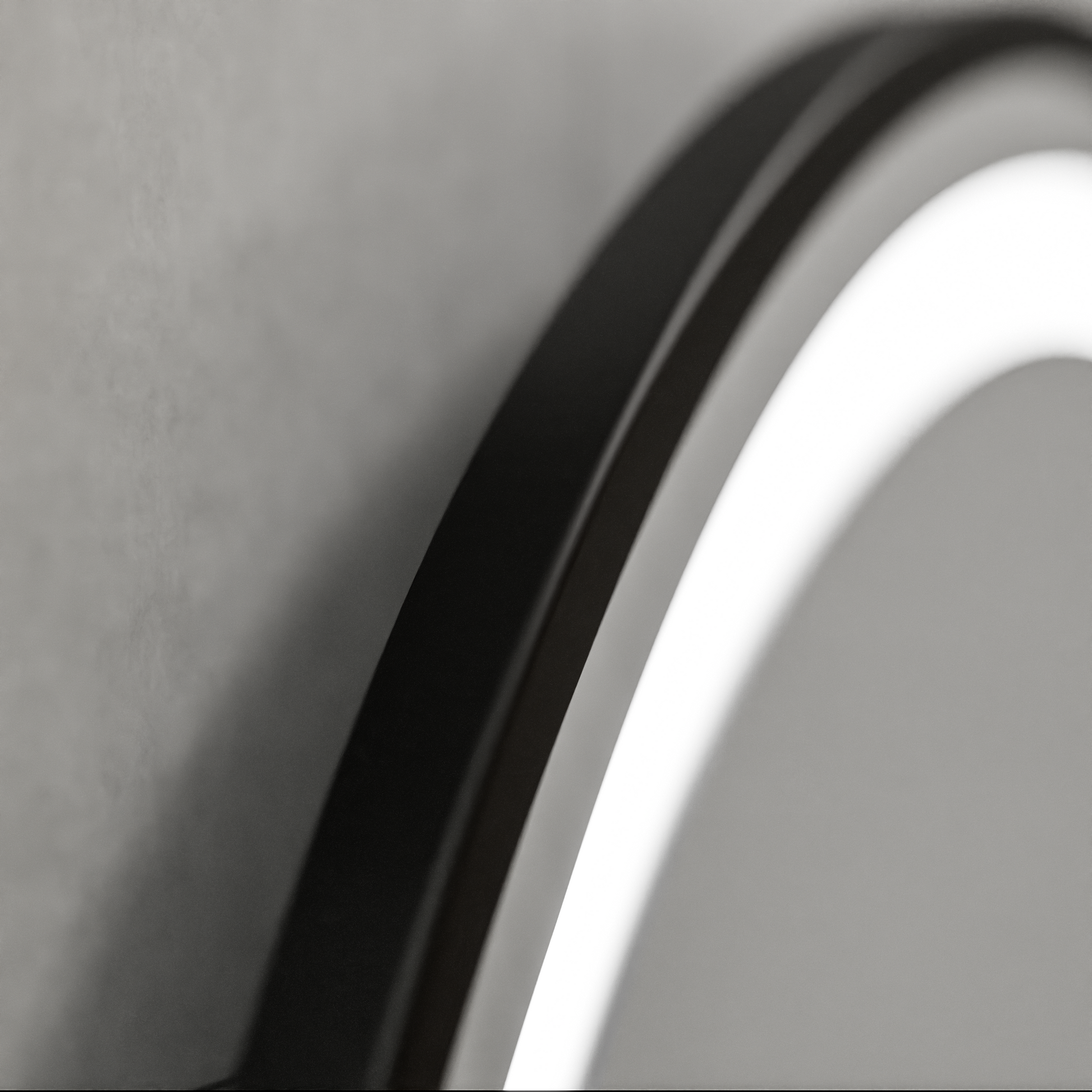 Oglinda LED Rotunda, 100cm, Celeste Majesté Noir MotionGlow Marcello, Sistem Dezaburire, Ceas & Termometru, Dimabila Oglinzi Marcello Default Title Alessandro Design
