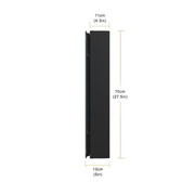 Oglinda LED cu Dulap STRATO 75x70 cm Negru Iluminare Completa si Depozitare Spatioasa Oglinzi Dulap Default Title Alessandro Design