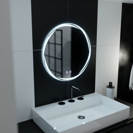 Oglinda LED Rotunda 60cm, Spirallus Touch, Sistem Dezaburire, Dimabila Oglinzi Korman E Default Title Alessandro Design