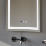 Oglinda LED Touch MODENA Sistem Dezaburire, Ceas si Temperatura 60x80 cm Oglinzi Korman S Default Title Alessandro Design