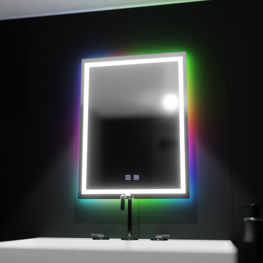 Oglinda LED Rectangulara 60X80cm, Spectrum Touch, RGB, Sistem Dezaburire Oglinzi Korman E Default Title Alessandro Design