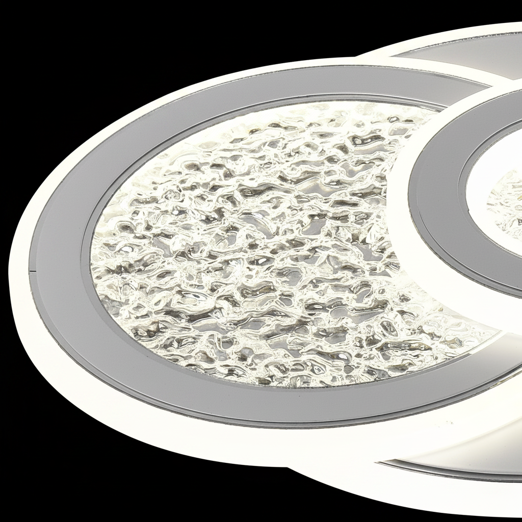 Lustra LED KOMPACTO 47W, 3 Cercuri, lumina Rece/Calda/Neutra, Alb Lustre LED Default Title Alessandro Design
