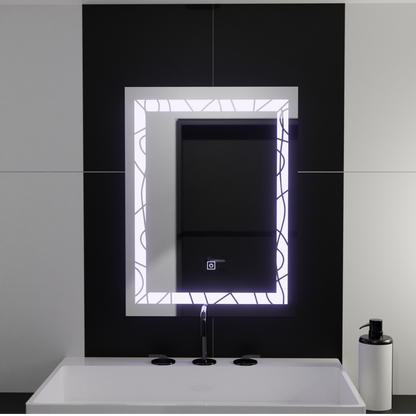 Oglinda LED Rectangulara, 60x80cm, Deco Frame Basic Touch Oglinzi Korman C Default Title Alessandro Design