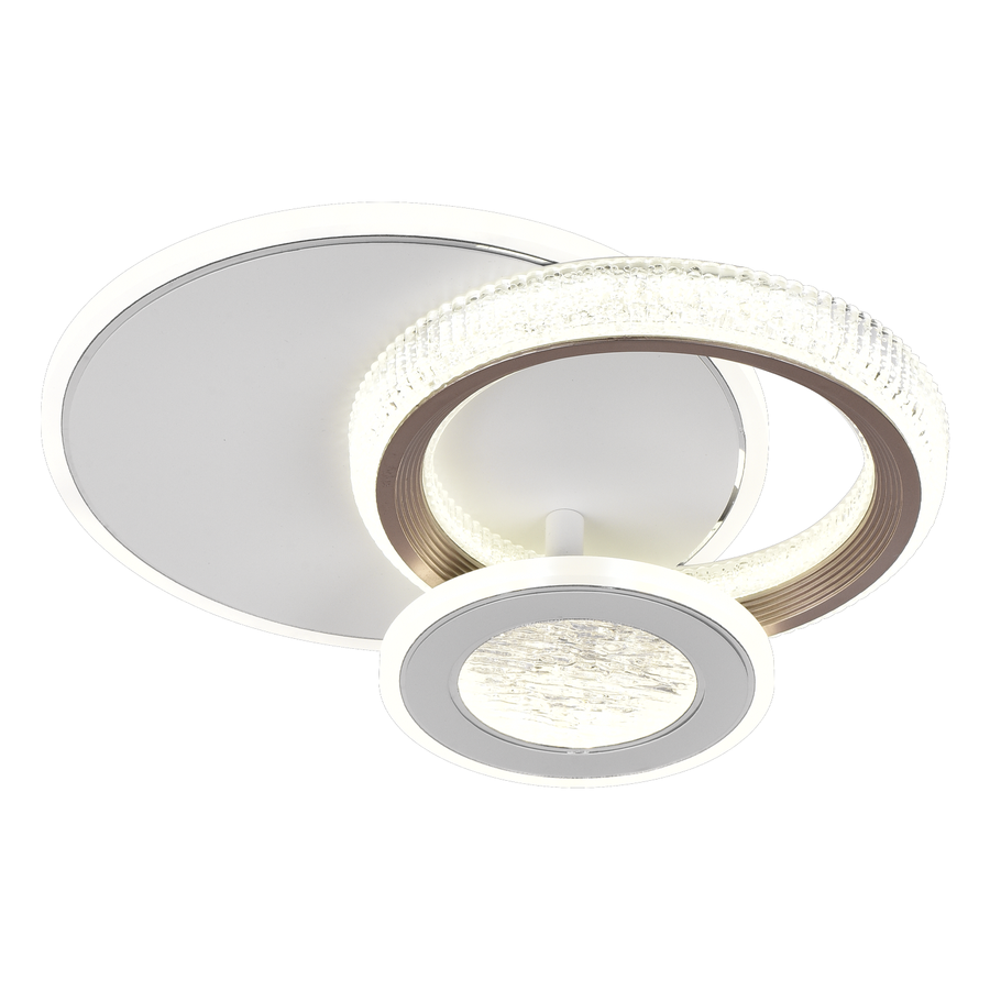 Lustra LED NYXORA 44W, 3 Cercuri, lumina Rece/Calda/Neutra, Alb Lustre LED Default Title Alessandro Design
