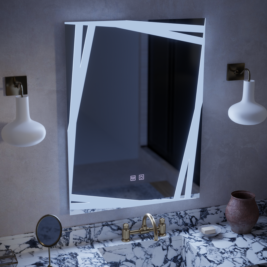 Oglinda LED Touch Infinitum Sistem Dezaburire 60X80cm Oglinzi Korman E Default Title Alessandro Design