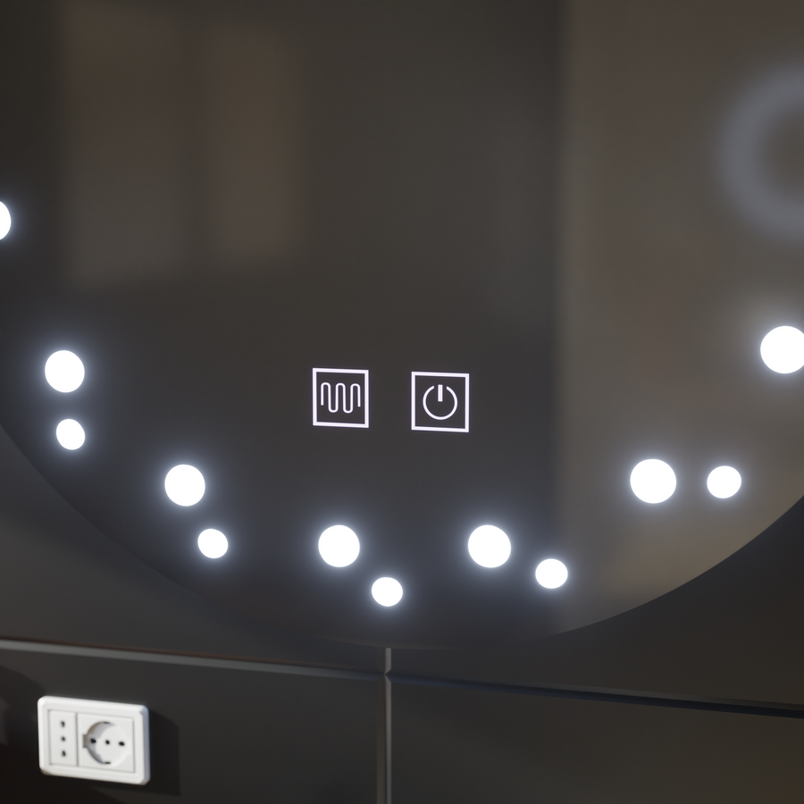 Oglinda LED Touch Ivory Sistem Dezaburire 50X50cm Oglinzi Korman E Default Title Alessandro Design