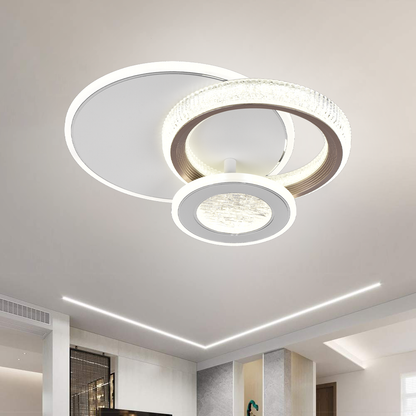 Lustra LED NYXORA 44W, 3 Cercuri, lumina Rece/Calda/Neutra, Alb Lustre LED Default Title Alessandro Design