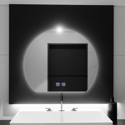Oglinda LED Semiluna, 60x54, Soluna Touch, Sistem Dezaburire, Dimabila Oglinzi Korman E Default Title Alessandro Design