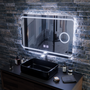Oglindă LED E30S/65X45, Touch si Funcție Dezaburire, Lumina Cosmetică, 65x45cm, Lumina Rece 6000K Oglinzi Korman E Default Title Alessandro Design