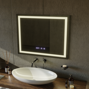 Oglinda LED Touch MODENA Sistem Dezaburire, Ceas si Temperatura 80x60 cm Oglinzi Korman S Default Title Alessandro Design
