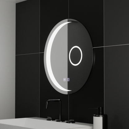 Oglinda LED Rotunda, 60cm, Orbis Touch, Sistem Dezaburire,Dimabila Oglinzi Korman E Default Title Alessandro Design
