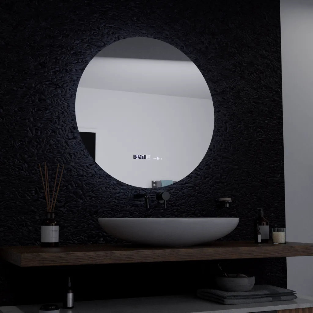 Oglinda LED Rotunda, 60cm, Serenite MotionGlow Marcello, Sistem Dezaburire, Ceas & Termometru, Dimabila Oglinzi Marcello Default Title Alessandro Design