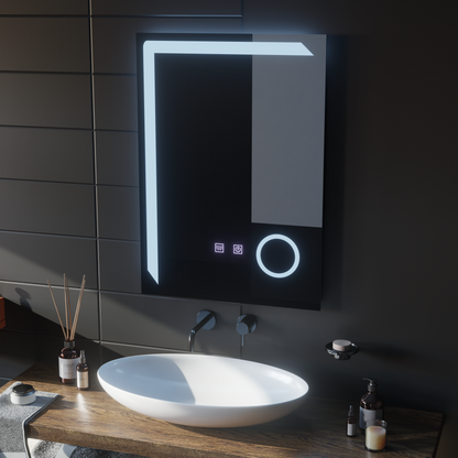 Oglinda LED Rectangulara, 60x80cm, Linea Touch, Sistem Dezaburire, Dimabila Oglinzi Korman E Default Title Alessandro Design