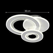 Lustra LED 53W, 3 Cercuri, lumina Rece/Calda/Neutra, Alb Lustre LED Default Title Alessandro Design