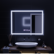 Oglinda LED Rectangulara, 100x75cm, Verite MotionGlow Marcello, Sistem Dezaburire, Ceas & Termometru, Dimabila Oglinzi Marcello Default Title Alessandro Design