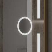 Oglinda LED Senzor MotionGlow Sofia cu functie Dezaburire Termometru Ceas 110x65 cm Lumina Calda/Rece/Neutra Dimabila,Rama Rose Gold, Colectia Marcello Funghi Oglinzi Marcello Default Title Alessandro Design