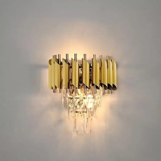 Aplica Cristal Roy 2x E27 Auriu Aplice de Interior Default Title Alessandro Design