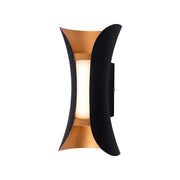 Aplica Exterior Ucrus, 12W, Negru cu Auriu, 3000K Aplice de Exterior Default Title Alessandro Design