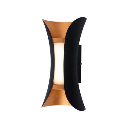 Aplica Exterior Ucrus, 12W, Negru cu Auriu, 3000K Aplice de Exterior Default Title Alessandro Design