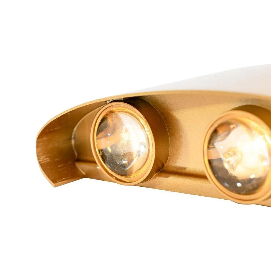 Fantas Aplica LED de Exterior si Interior, 6 Surse x 1W, IP65, Metalic, Auriu, 3000K Aplice de Exterior Default Title Alessandro Design