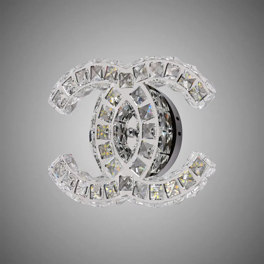 Aplica LED cu cristal YANIRA 28W, lumina Rece/Calda/Neutra, Crom Lucios Lustre LED Cristal Default Title Alessandro Design
