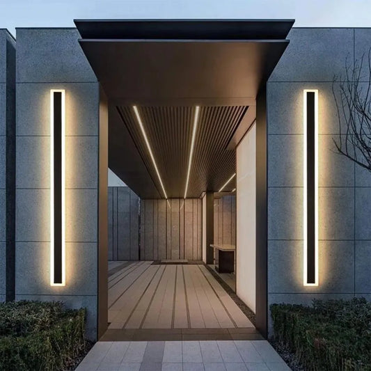 Aplica LED de Exterior Mack, Lungime 80cm, 11W, IP65, Lumina neutra, Metal, Liniar, Negru Aplice de Exterior Default Title Alessandro Design