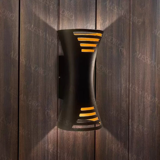 Aplica LED Exterior Brycen 10W Auriu Negru Aplice de Exterior Default Title Alessandro Design