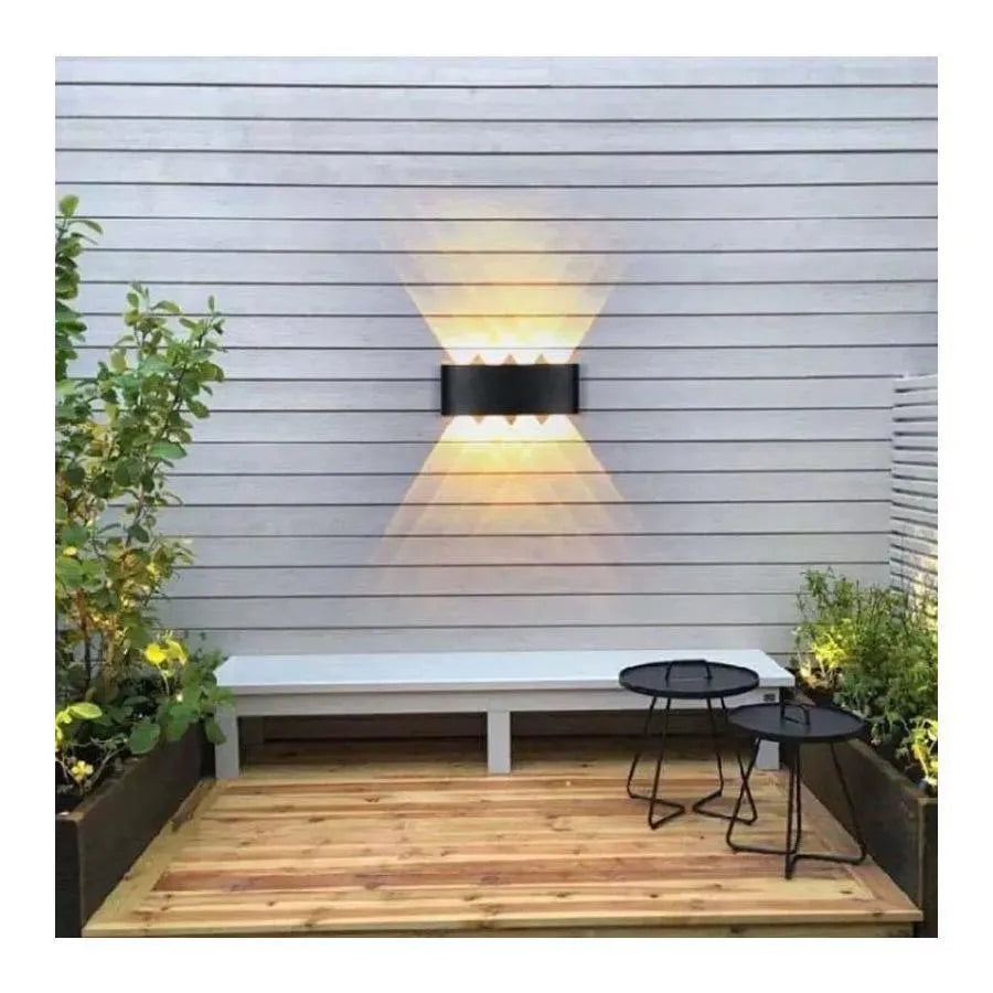Fantas Aplica LED de Exterior si Interior, 8 Surse x 1W, IP65, Metalic, Negru, 3000K Aplice de Exterior Default Title Alessandro Design