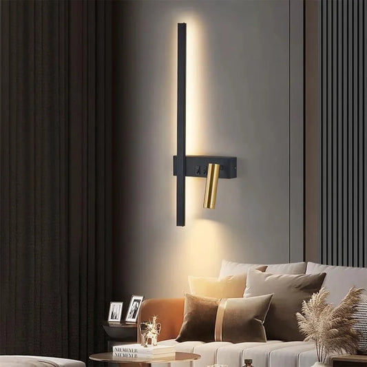 Aplica LED Glory 9W Negru Auriu Aplice de Exterior Default Title Alessandro Design
