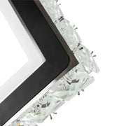 Aplica LED TERRANO cu Cristale, Patrat, 24W, Lumina Rece/Calda/Neutra, Negru & Inox Aplice de Interior Default Title Alessandro Design