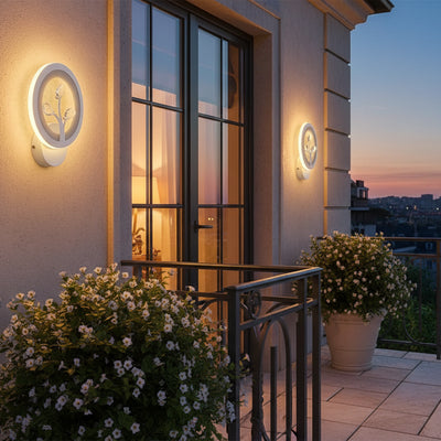 Aplica LED DAISY, 14W, Lumina Rece/Calda/Neutra, Alb cu Cristal