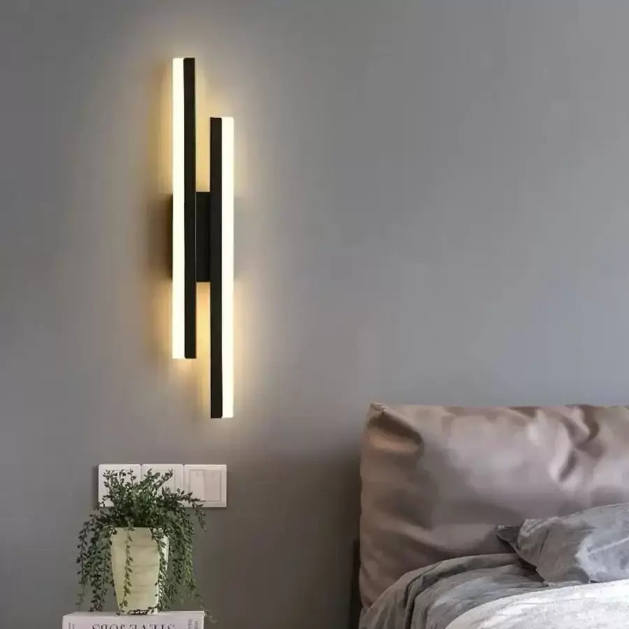 Aplica LED Lyra, 18W, Acril, Alb Negru Aplice de Interior Default Title Alessandro Design
