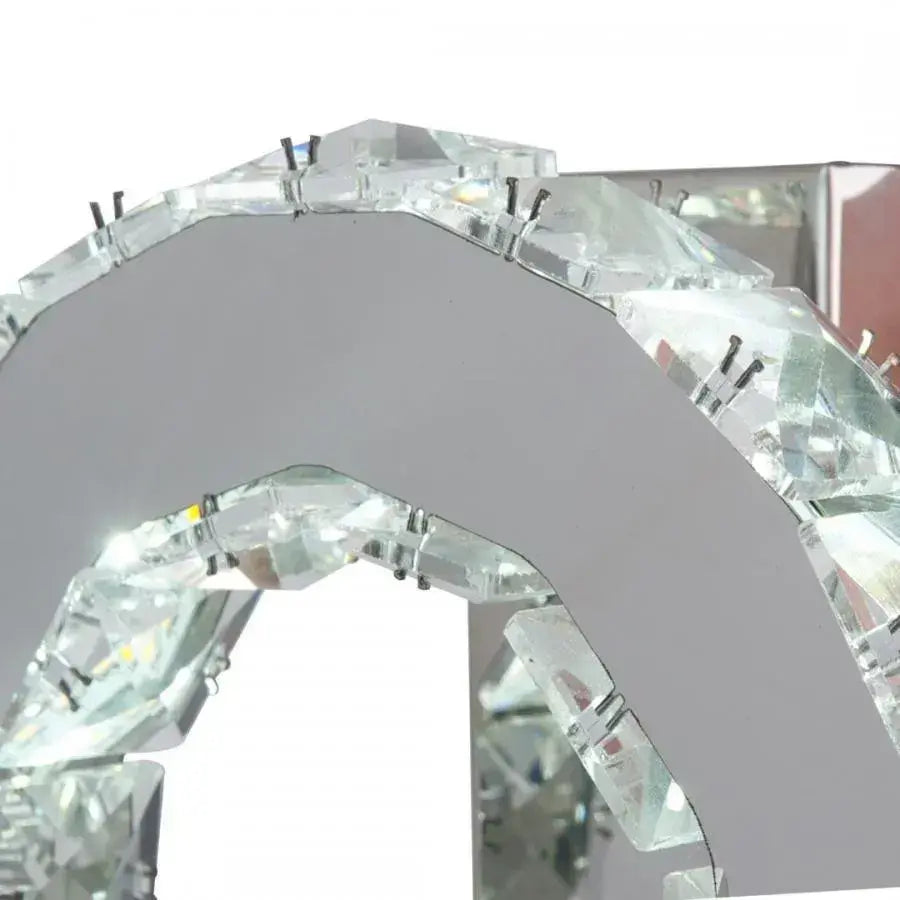 Lustra LED cu cristal MAJORA 8W, Diametru 20cm, lumina Rece/Calda/Neutra, Crom Lucios Lustre LED Cristal Default Title Alessandro Design