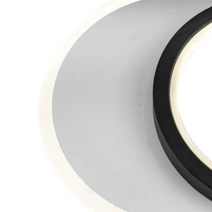 Aplica LED SMALON 26W, 2 Cercuri, lumina Rece/Calda/Neutra, Alb Negru Lustra LED Default Title Alessandro Design