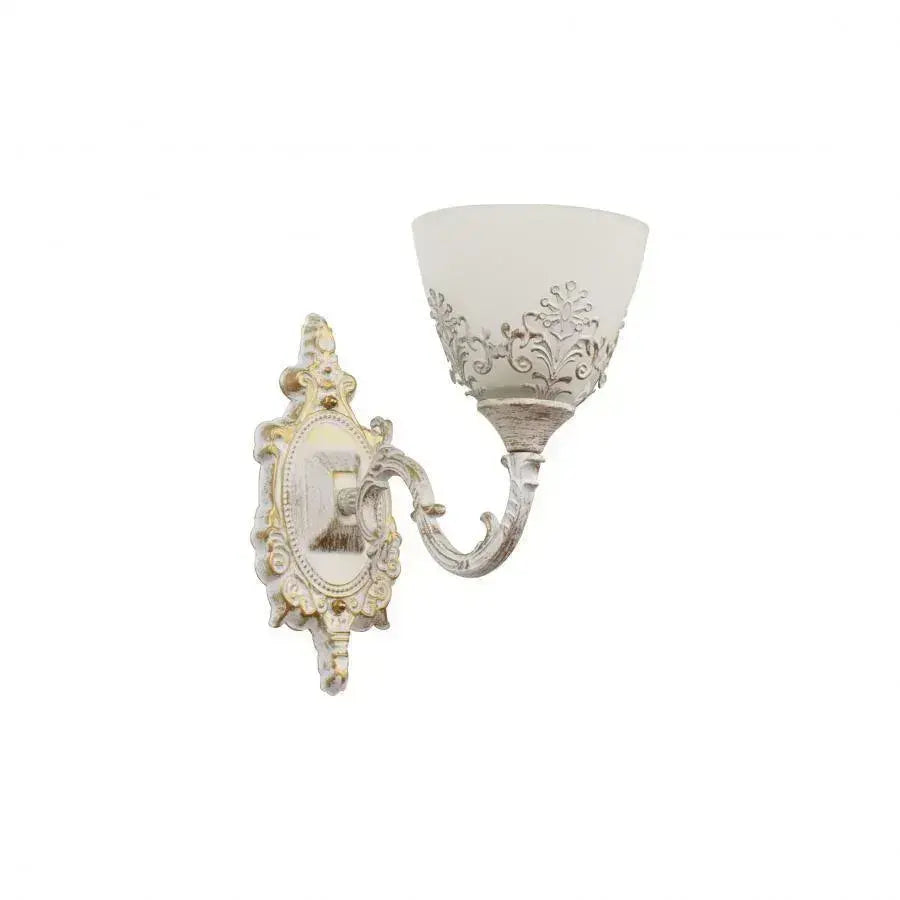 Aplica Rustic COTTAGE, 1xE27, Alb, Metal si Sticla Aplice de Interior Default Title Alessandro Design